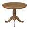 International Concepts Round 36 in Round Top Pedestal Table, 28.9 inH, Pecan, 36 W, 36 L, 29.1 in H, Wood, Pecan K59-36RT - alternate 5